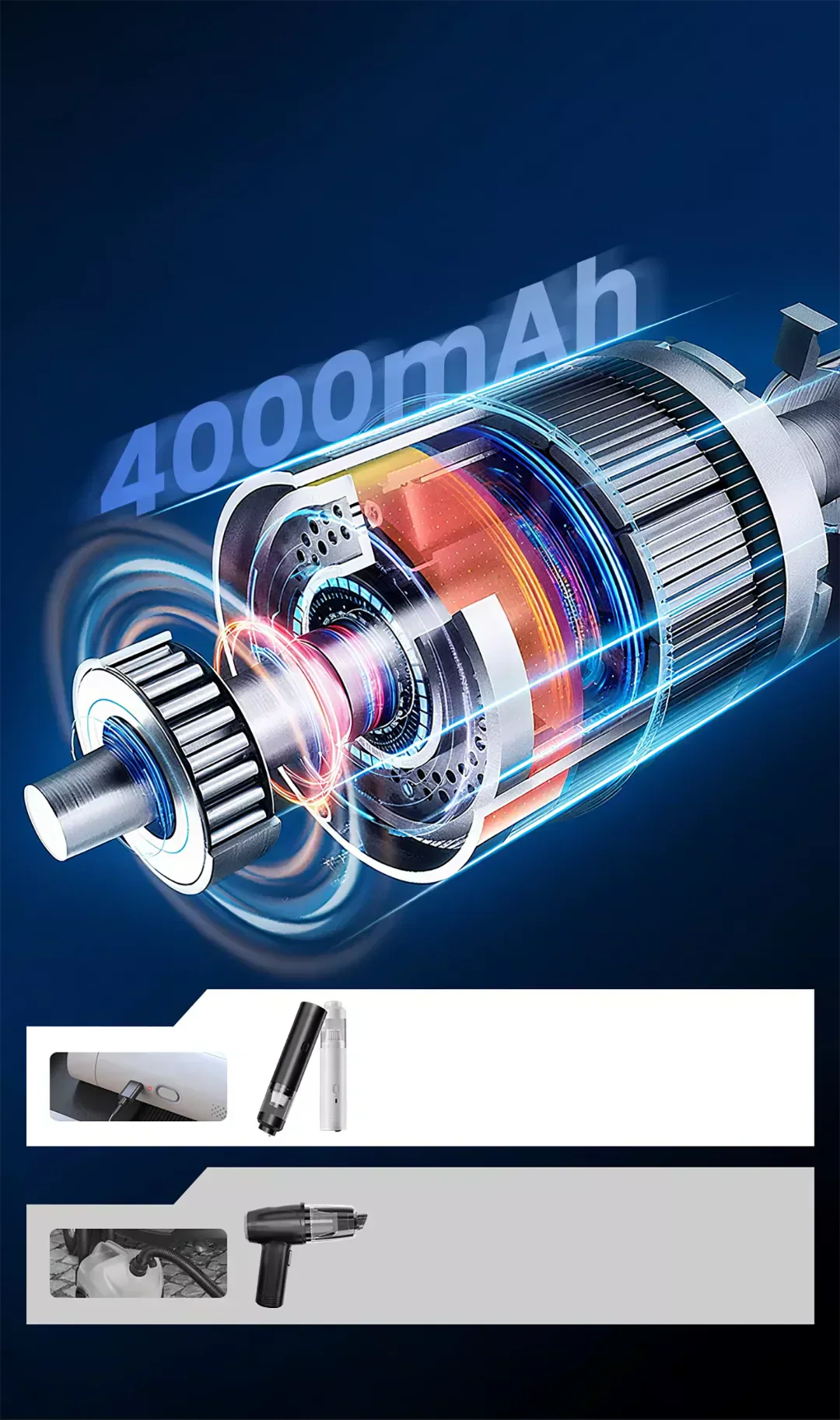 Cordless Handheld Vacuum All-in-One Power