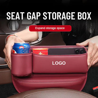 Storage box for car seat gaps