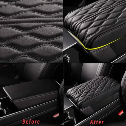 Memory Cotton Leather Car Armrest Box Pad (Universal style)