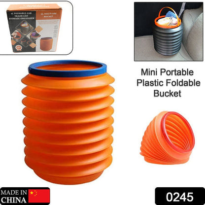 Foldable 4L Collapsible Storage Bucket for Home, Kitchen, Car & Outdoor Use